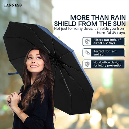 ⏳Time-Limited Special⏰ Windproof Compact Umbrella – 10 Reinforced Ribs & Water-Repellent Canopy, Stay Dry from Door to High Street ☔🏠
