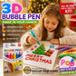 💥LAST DAY BUY 1 GET 1 FREE!!🎁🌈Magic Pen – Draw 3D in One Stroke!🎄DIY Bubble Magic Drawing Pens – 7-Piece Creative Art Set for Kids🔮