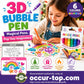 💥LAST DAY BUY 1 GET 1 FREE!!🎁🌈Magic Pen – Draw 3D in One Stroke!🎄DIY Bubble Magic Drawing Pens – 7-Piece Creative Art Set for Kids🔮