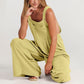 Plus Size Wide Leg Overalls Jumpsuit