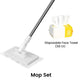 ⏰ LIMITED TIME OFFER !!🏆Flat Mop with Stainless Steel Handle – Reusable Washable Mop Cloths Included, Make Everyday Floor Cleaning Easier ✨
