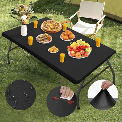 ✨ Sleek Look, Zero Creases – Reusable Spandex Table Cover for Dining & Garden. Half Price. Free UK Delivery