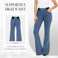 Women's High-Waist Stretch Flare Denim Jeans