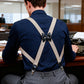 🔥⌛️HOT SALE-50% OFF!!👔 Men's X-Back Suspenders – Hook Clips, Adjustable & Heavy-Duty | Sturdy Hold for Work & Formal Wear