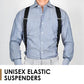 🔥⌛️HOT SALE-50% OFF!!👔 Men's X-Back Suspenders – Hook Clips, Adjustable & Heavy-Duty | Sturdy Hold for Work & Formal Wear