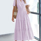 💜 LAST DAY PROMOTION - 50%OFF 💜💐Women's Lightweight Short Sleeve V Neck Elastic Waist Dress