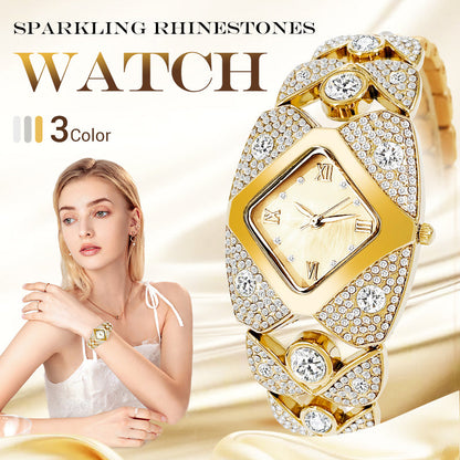 🎁 2026 New Arrivals 50% OFF 💥 Women's Retro Quartz Watch with Sparkling Rhinestones – Timeless Elegance & a Touch of Glamour ✨