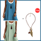 ⏰ Summer Hot Sale 50% OFF 💃 Women's Casual Loose Sleeveless Fake Two-Piece Tank Dress – Layered Look, One-Piece Ease & Effortlessly Cool 🌸✨