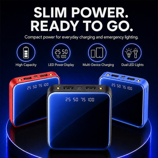 Mini Portable Power Bank ⚡ Pocket-Sized Power, Ready When You Are – Never Run Out of Battery Again ✨