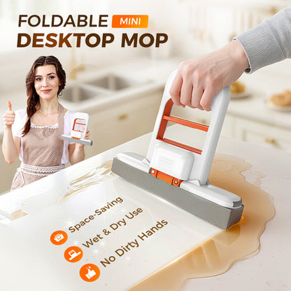 🔥50% OFF!!📢⏰ Mini Portable Self-Squeezing Mop – Hands-Free Compact Cleaning ✨