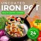 🍞 No Chemicals, Just Perfect Crackling – Heavy-Duty Uncoated Cast Iron Roaster. Works on All Hobs. Free UK Delivery