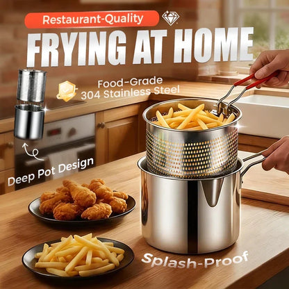 ♨️ Deep Fry, Steam Veg or Hot Pot – One Stainless Steel Pot Does It All. 49% Off Today. UK Dispatch
