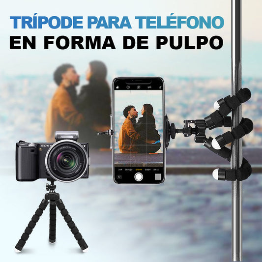 🌇🤩Trípode para Teléfono en Forma de Pulpo🌎