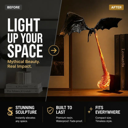 🐉 A Dragon Lives in Your Bookshelf – LED Book Nook with Flying Dragon & Warm Glow. 50% Off. UK Stock