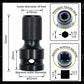 🎉2026 Sale — Over 28,000 Sold!🔧 1/4" Hex Shank Socket Converter – Quick-Release & Chrome Moly Steel, Turn Your Drill Into a Socket Driver ⚙️✨