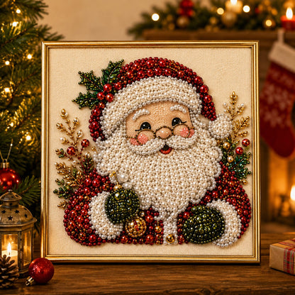 DIY Christmas Pearl Diamond Painting Art Kit 🎨💎 A Calming Craft That Captures the Magic of the Season ✨