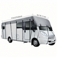 🎃 Halloween Special! 🚐 Caravan & Motorhome Roof Cover – 210D Oxford with Adjustable Straps, Protect Your Roof from Leaves, Dirt & Weather 🍂