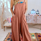 Plus Size Wide Leg Overalls Jumpsuit