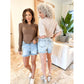 💖LAST DAY SALE 50% OFF🥰High Rise Frayed Hem Cut Off Dad Shorts