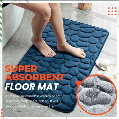 🔥50% OFF!!📢🛁 Memory Foam Bath Mat – Soft, Absorbent & Non-Slip Comfort ✨
