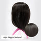 Toppers de Cabello Natural con Flequillo Para Mujer