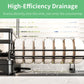 Foldable Over Sink Dish Drying Rack｜Pull-Out 2-Tier Dish Drainer with Utensil Holder｜Space Saving Kitchen Organizer