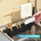 🧽 No-Drill Sink Organiser – Telescopic Stainless Steel Rack with Towel Bar & Drain Holes. 50% Off. UK Stock