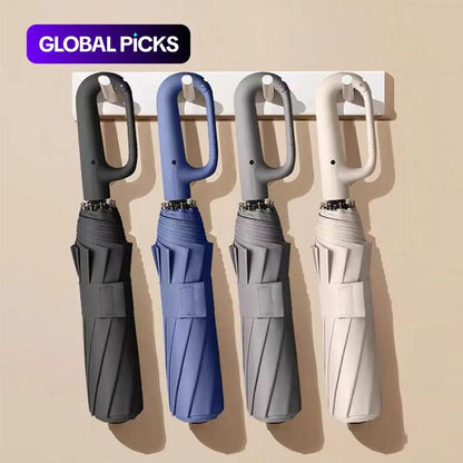 ☔ One-Touch Open, Windproof & Sturdy – Compact Automatic Umbrella. 50% Off. UK Stock