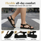 🎁 New Arrival 50% OFF 💥 Women's Round-Toe Flat Breathable Sandals – Soft, Cushioned & Perfect for Summer Days & Holidays 🌸✨