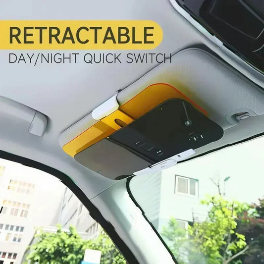 📢Limited-Time Offer! 🚗Retractable Car Anti-Glare Visor – Day & Night Dual Use, Block Sun Glare & Headlight Dazzle ✨