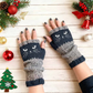 🐱 Cute Women’s Knitted Cat Gloves — For Warm Hands & Free Fingers🧶