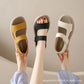 2024 New Fashion Soft Bottom Thick Bottom Leather Sandals