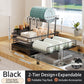 Foldable Over Sink Dish Drying Rack｜Pull-Out 2-Tier Dish Drainer with Utensil Holder｜Space Saving Kitchen Organizer