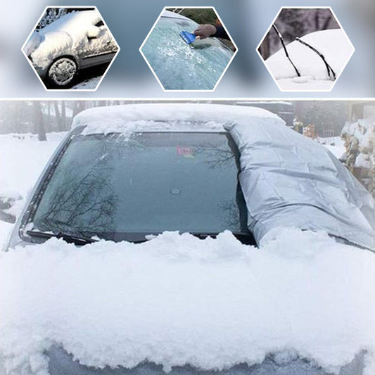 ⏳50% OFF ⏰ Windshield Anti-Snow & Anti-Frost Cover with Mirror Protection – Multi-Use Magnetic Universal Fit for Cars, SUVs & Trucks 🚗
