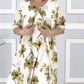 【S-4XL】 2024 New Fashion Printed Chiffon Dresses