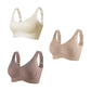 🎁Last Day Buy 1 Get 3 Packs🔥Each Only ￡4.99💕Women's Ribbed Push Up Adjustable Wireless Bra