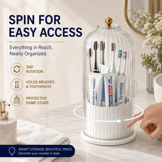 🦷LIMITED-TIME 55% OFF! 💧 Wall-Mountable Toothbrush Holder – Save Counter Space & Keep Brushes Clean, Bathroom Organizer ✨