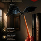 🐉 A Dragon Lives in Your Bookshelf – LED Book Nook with Flying Dragon & Warm Glow. 50% Off. UK Stock