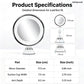 ⏳🔥LIMITED-TIME 50% OFF! ⏰💄10X Magnifying LED Makeup Mirror, Suction Mounted Illuminated Mirror For Skincare & Cosmetic Application💄