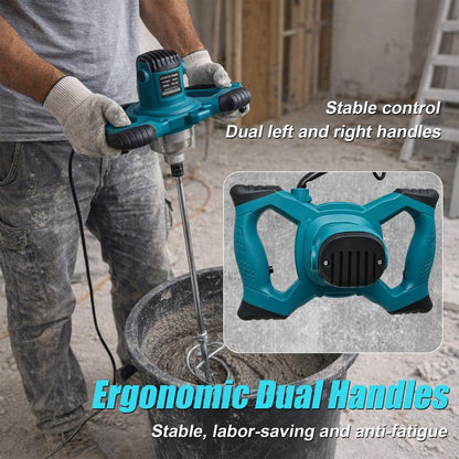 🔧 2100W Paddle Mixer – Handles Cement, Plaster, Paint & Grout with Ease. 50% Off. UK Stock