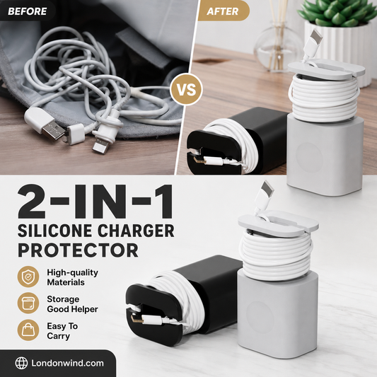 🛡️ Stop Your Cables Breaking – 2-in-1 Silicone Charger Protector. Easy Fit, Fits Most Cables. BOGO Free. UK Stock