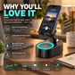 📱 5-in-1 Wireless Induction Bluetooth Speaker Phone Stand 🔊– Multi-Function Desk Gadget for Music, Calls & Hands-Free Viewing ✨