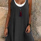 ⏰ Summer Hot Sale 50% OFF 💃 Women's Casual Loose Sleeveless Fake Two-Piece Tank Dress – Layered Look, One-Piece Ease & Effortlessly Cool 🌸✨