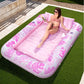 Sloosh-L/XL Inflatable Tanning Pool Lounge Float With Cup Holder, 70“X46”/85″ x 57″ Extra Large Pool Floats Adult with Pillow, 4 in 1 Suntan Tub Raft Floatie, Sunbathing Bed Lounge for Water Blow Up Kids Ball Pit Party Gifts, inflatable Sofa Swimming