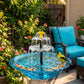 Solar Cascade Hanging Bird Bath Fountain