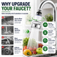🚰🥗360°Rotating Faucet Filter, Splash-Proof Tap Water Purifier With Multi-Layer Filtration For Kitchen Sink💧