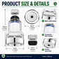 🚰🥗360°Rotating Faucet Filter, Splash-Proof Tap Water Purifier With Multi-Layer Filtration For Kitchen Sink💧