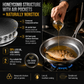 🍳 No Coating, No Compromise – Hand-Hammered Non-Stick Pan That Loves Metal Spatulas. 50% Off. UK Stock