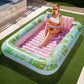 Sloosh-L/XL Inflatable Tanning Pool Lounge Float With Cup Holder, 70“X46”/85″ x 57″ Extra Large Pool Floats Adult with Pillow, 4 in 1 Suntan Tub Raft Floatie, Sunbathing Bed Lounge for Water Blow Up Kids Ball Pit Party Gifts, inflatable Sofa Swimming