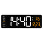 🌙 Auto-Dim, Always Readable – 16" Wall Clock with Room Temperature Display. Free UK Delivery